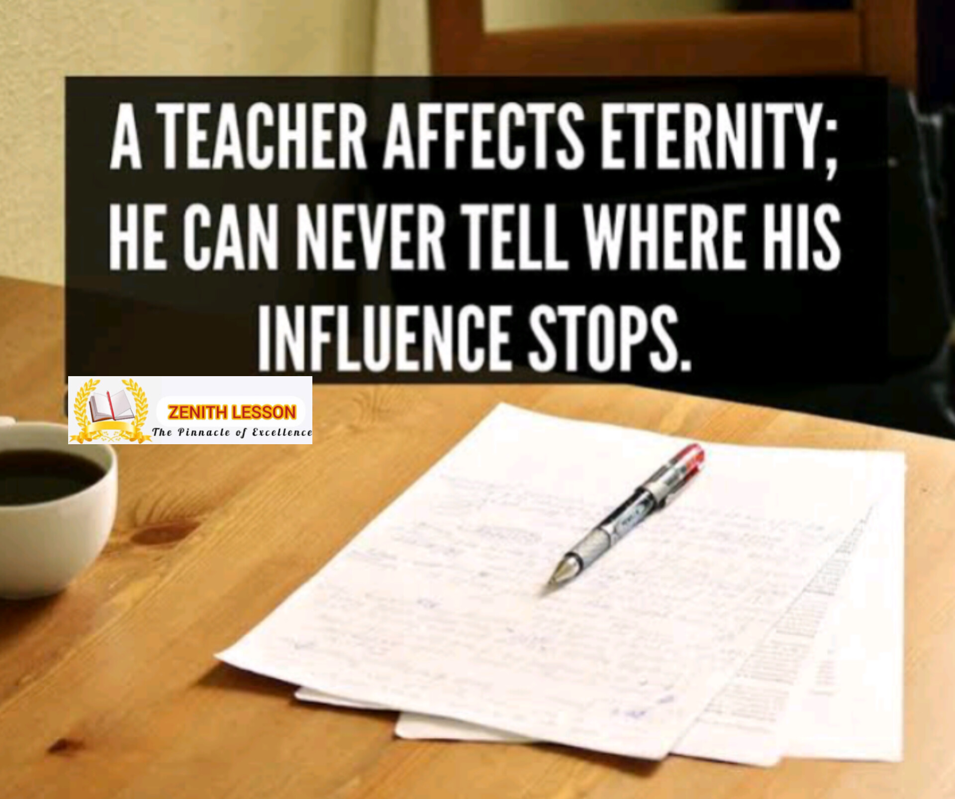 The Influence of A Good Teacher
